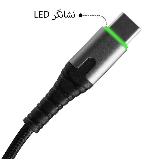 کابل تبدیل USB به تایپ سی(Type-C) گرند مدل GK-10 طول 1 متر